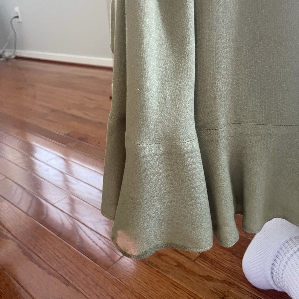 Free People boho pea green skirted palazzo pants - Picture 12 of 12